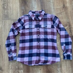 Patagonia Fjord Flannel Womens Small Worn Wear Long Sleeve Shirt Sty53916 Cotton